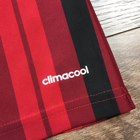 Adidas Climacool AC Milan Football Club Boys Italian Soccer Team Jersey Size L - Picture 5 of 7